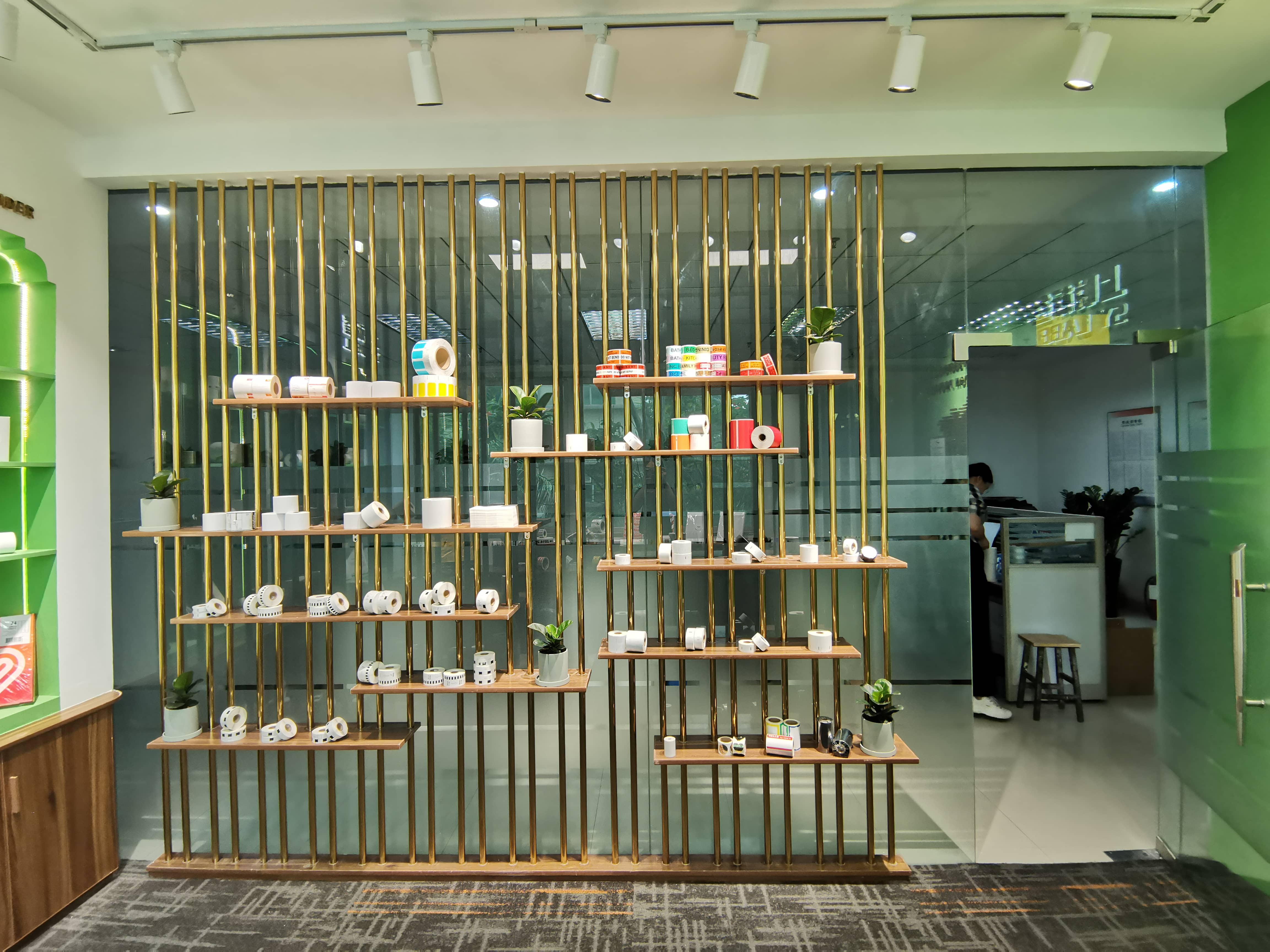 上悅標(biāo)簽樣品間展廳設(shè)計(jì)搭建