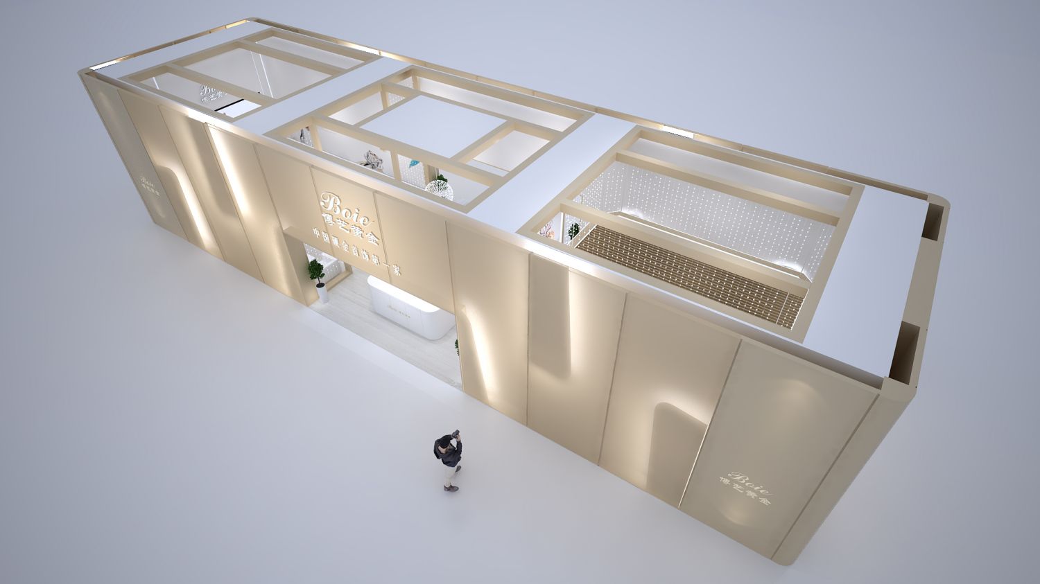 深圳珠寶展博藝黃金展位設(shè)計(jì)搭建