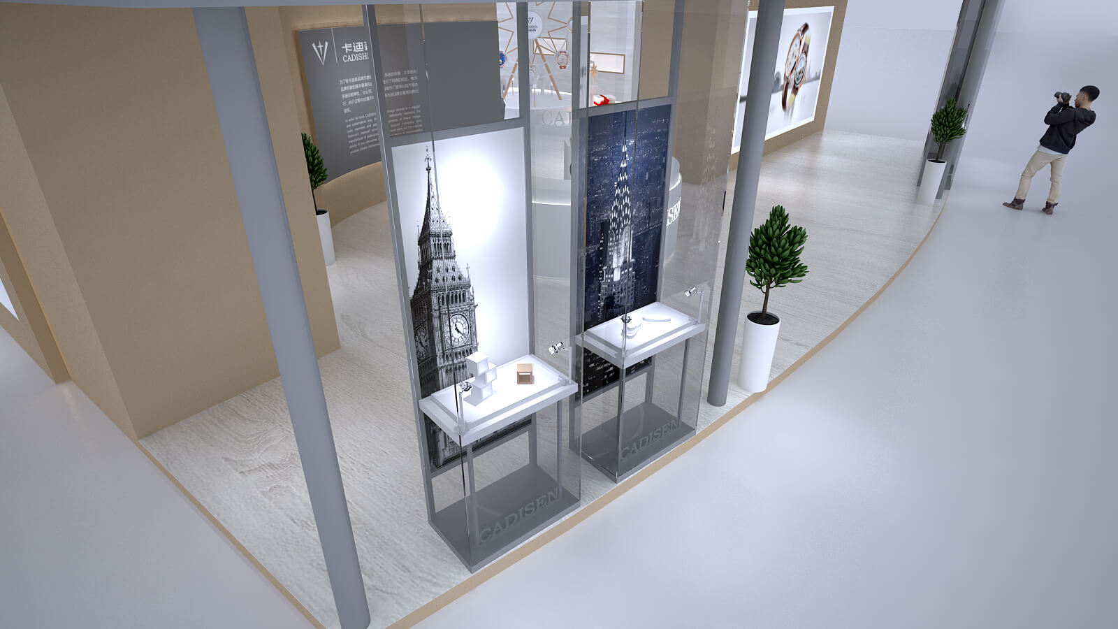 卡迪森手表-珠寶展展臺設計搭建