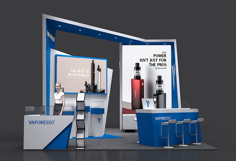 【麥克維爾】英國電子煙展展會設(shè)計搭建