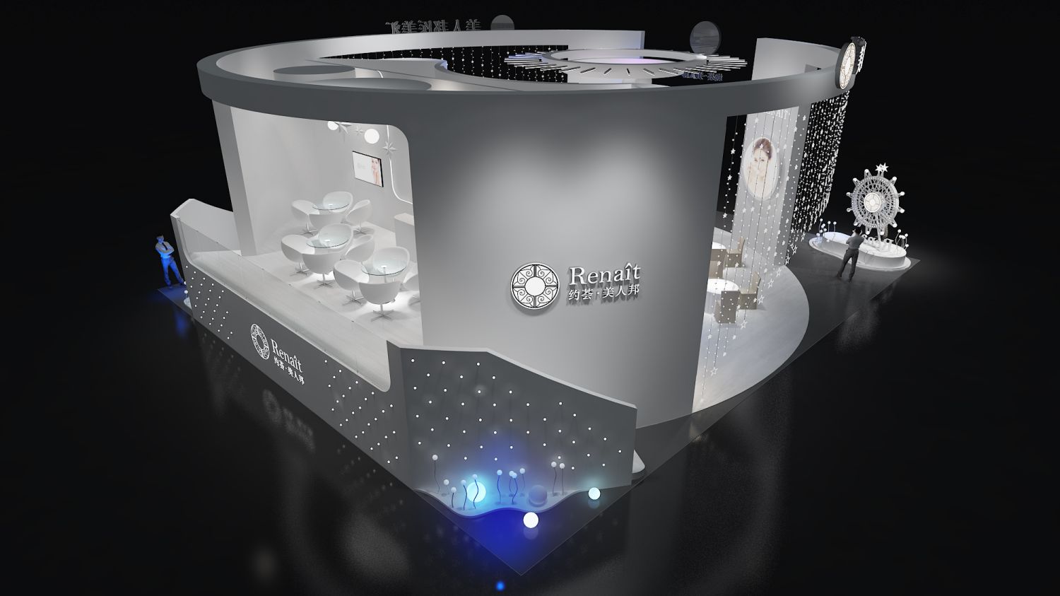 展會搭建公司價格展臺布局和設(shè)計規(guī)模(圖1)