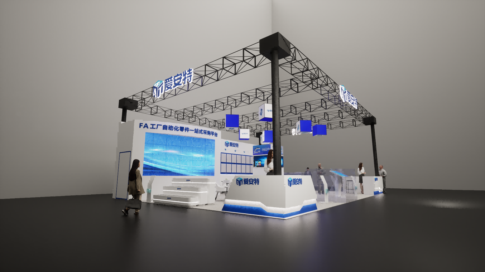 美國設(shè)計展會的創(chuàng)意搭建方法