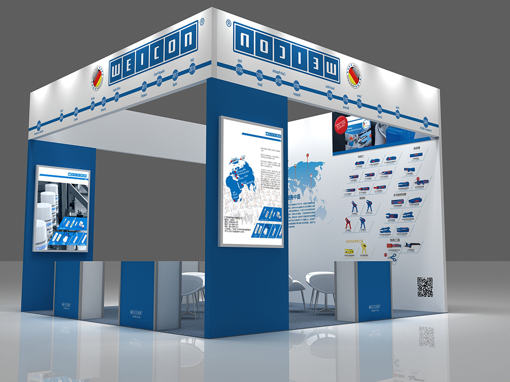 在美國展臺設(shè)計搭建中，我們該如何平衡美觀與功能性(圖1)